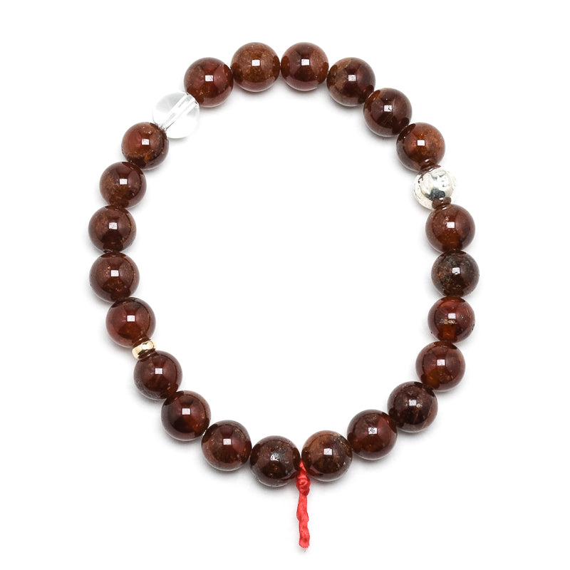 Hessonite Garnet Bead Bracelet from Mozambique | Venusrox