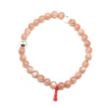 Peach Moonstone Bead Bracelet from India | Venusrox