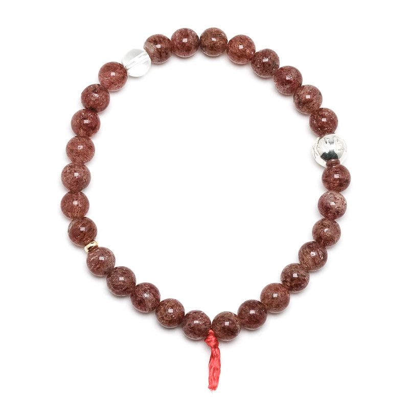 Strawberry Quartz Bracelet from Tanzania | Venusrox