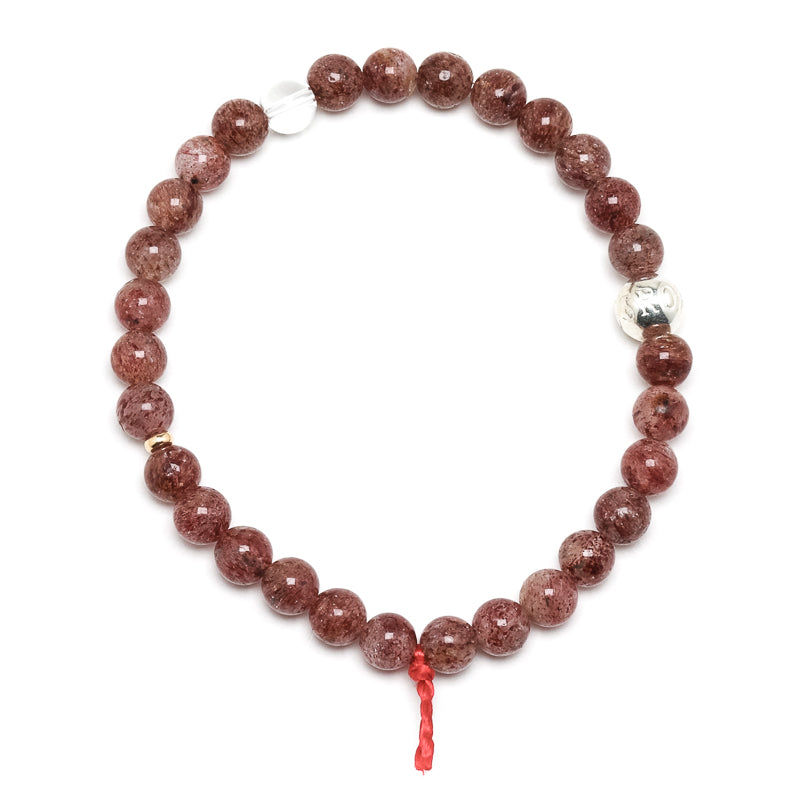 Strawberry Quartz Bracelet from Tanzania | Venusrox