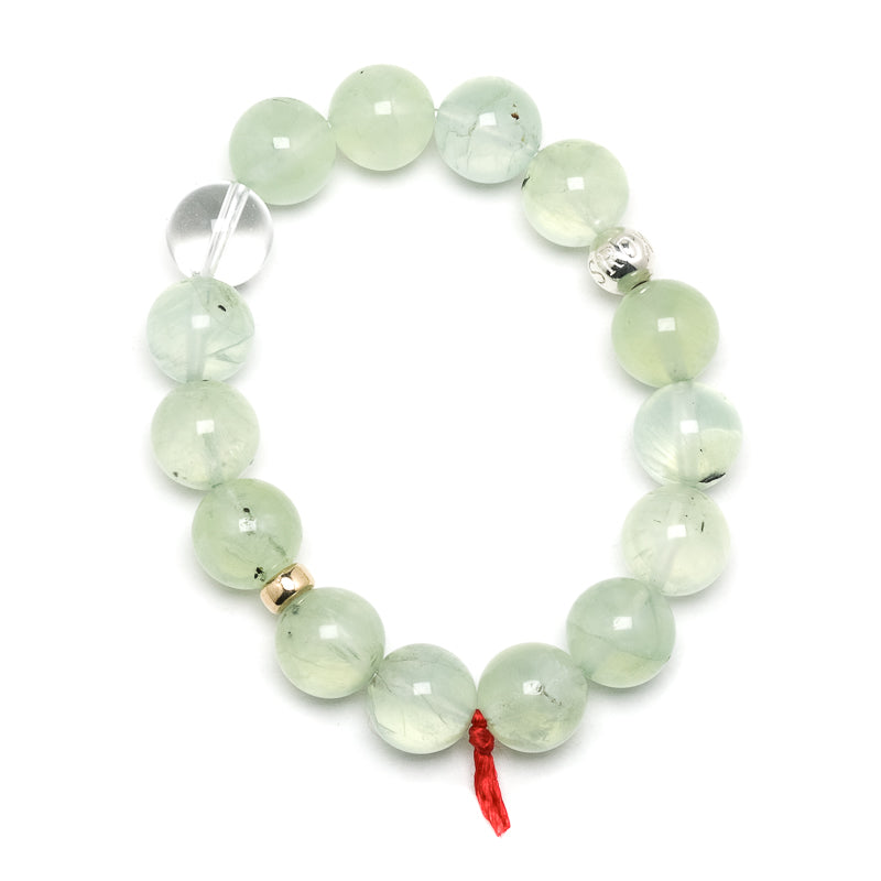 Prehnite Bracelet from Mali | Venusrox
