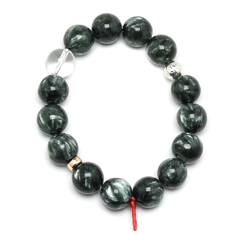 Seraphinite Bracelet from Siberia, Russia | Venusro