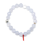 Blue Chalcedony Bead Bracelet from Malawi | Venusrox