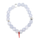 Blue Chalcedony Bead Bracelet from Malawi | Venusrox