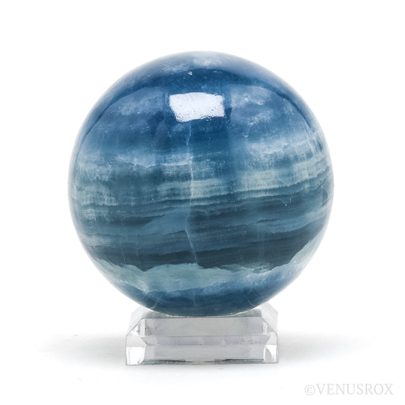 Blue Calcite Polished Sphere from Argentina | Venusrox