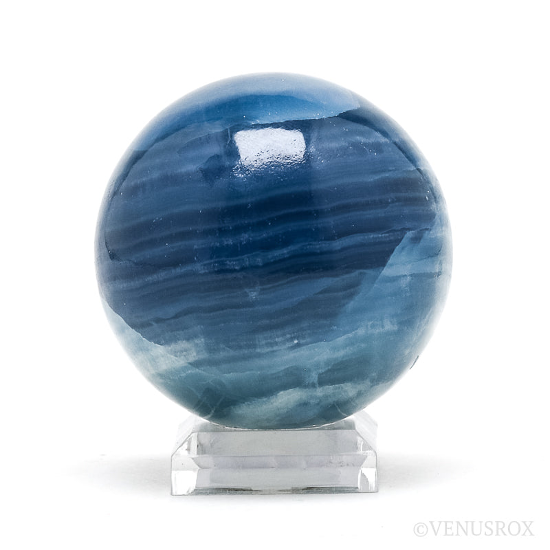 Blue Calcite Polished Sphere from Argentina | Venusrox