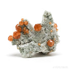 Spessartine Garnet with Orthoclase Natural Cluster from Wushan Spessartine Mine, Tongbei, Yunxiao Co., Zhangzhou Prefecture, Fujian Province, China | Venusrox