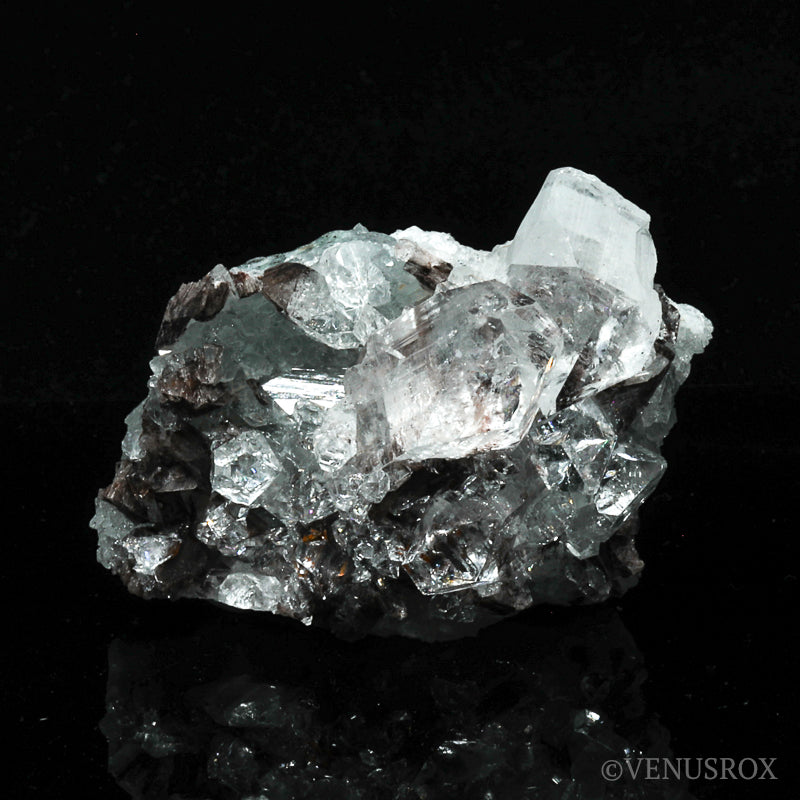 Apophyllite with Quartz & Heulandite Natural Cluster from Maharashtra, India | Venusrox
