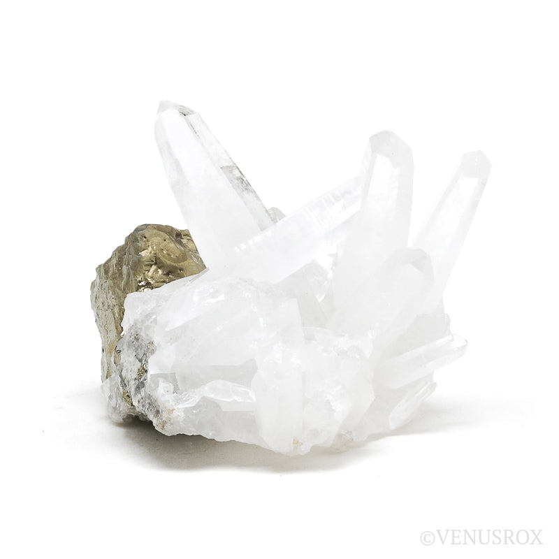 Pyrite with Quartz Natural Cluster from the Huanzala Mine, Huallanca District, Dos de Mayo Province, Huánuco Department, Peru | Venusrox