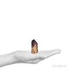 Amethyst with Citrine & Hematite Phantoms in Clear Quartz Polished Point from Cristalina, Goiás, Brazil | Venusrox