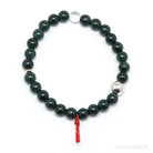 Green Nephrite Jade Bead Bracelet from Guatemala | Venusrox