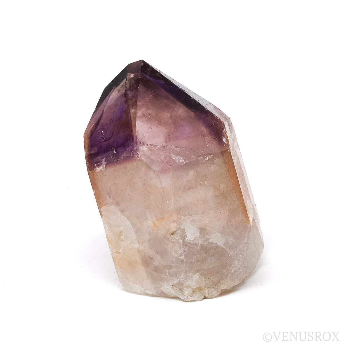 Amethyst Phantom Polished/Natural Point from Cristalina, Goiás, Brazil | Venusrox