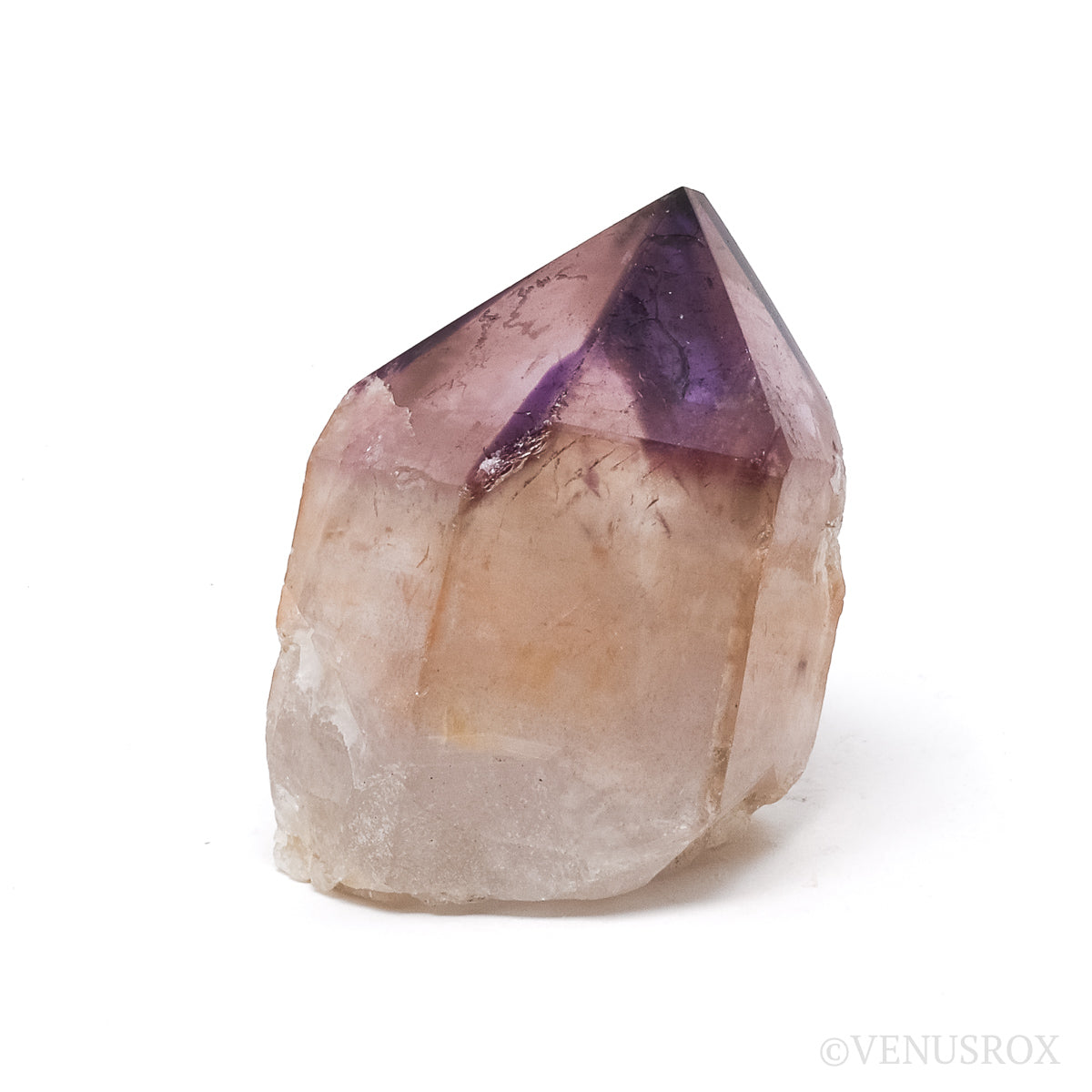 Amethyst Phantom Polished/Natural Point from Cristalina, Goiás, Brazil | Venusrox