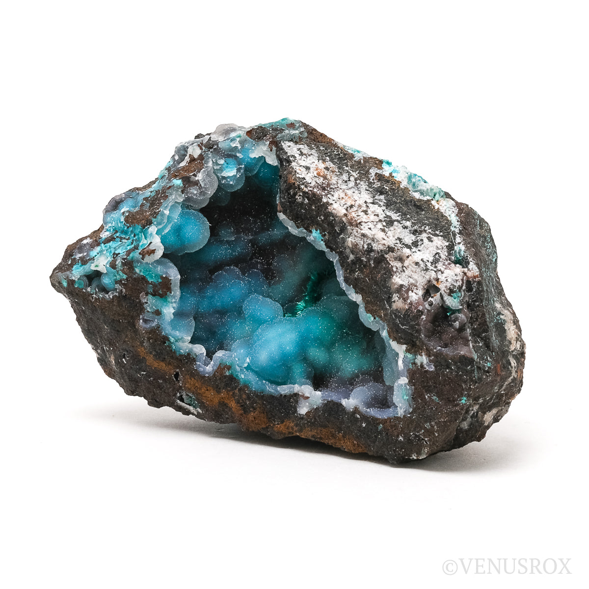 Chrysocolla with Malachite & Quartz Natural Crystal from the Lily Mine, Pisco Umay, Ica, Peru | Venusrox