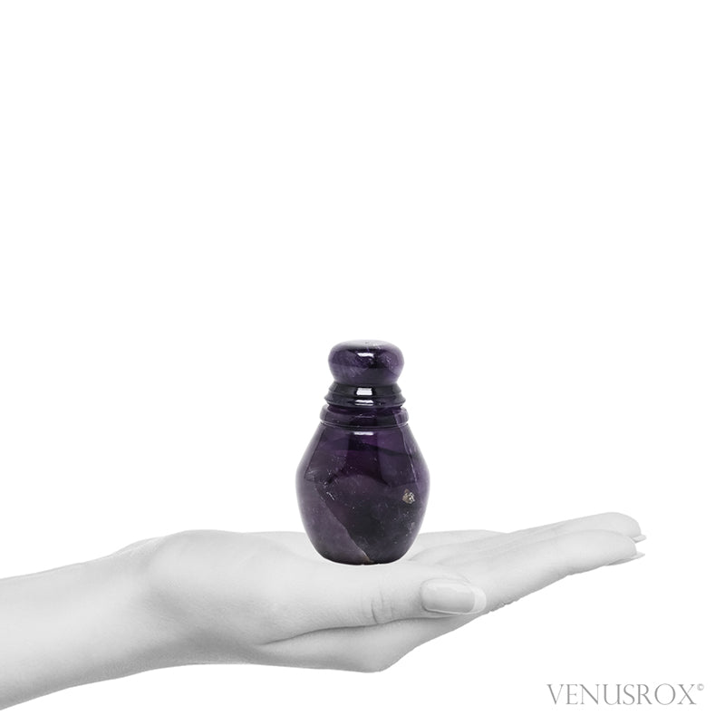 Chevron Amethyst Polished Bottle from India | Venusrox