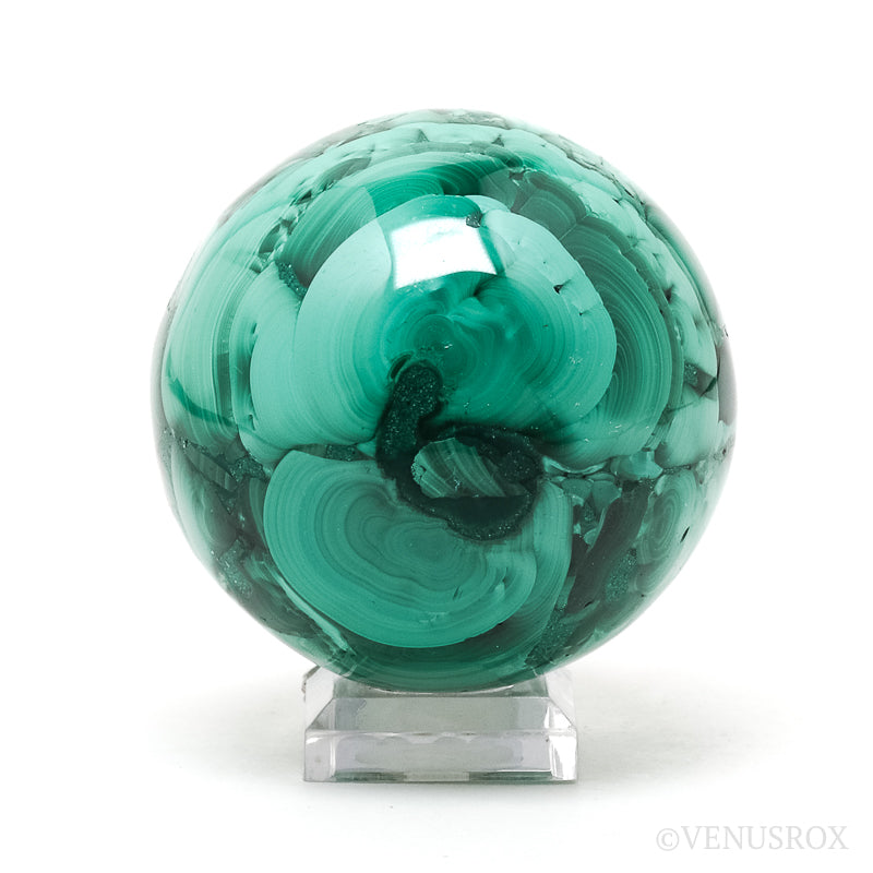 Malachite Polished Sphere from the Democratic Republic of Congo | Venusrox