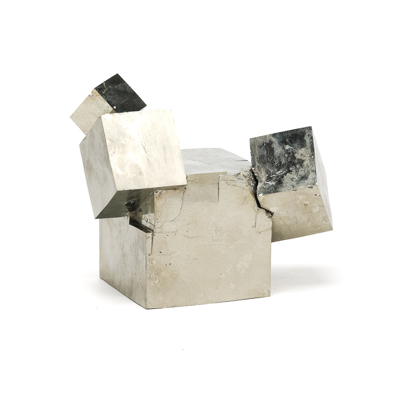 Natural Pyrite Cube Cluster from Navajun, La Rioja, Spain | Venusrox