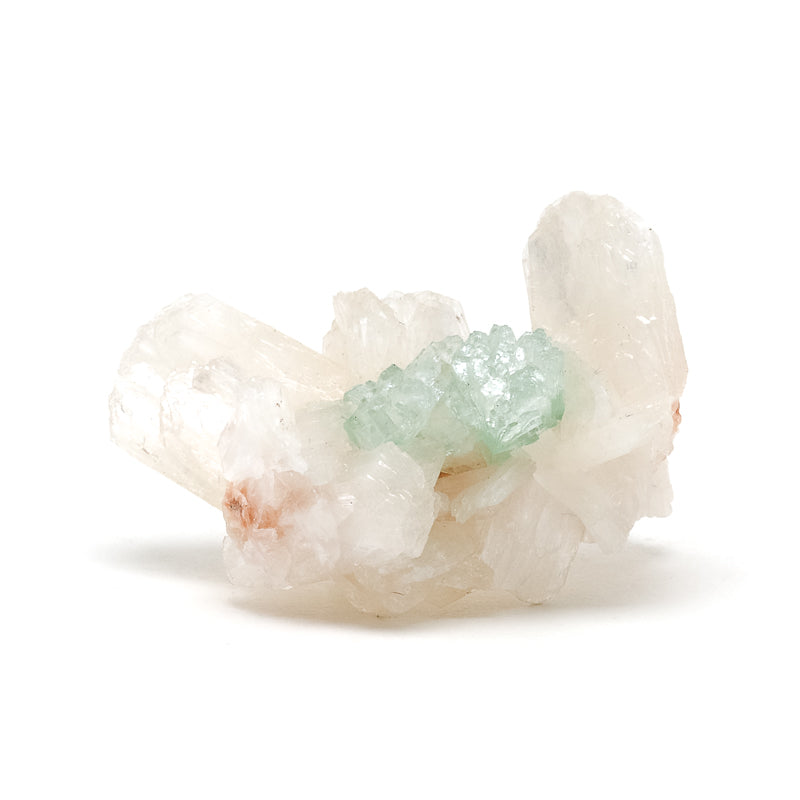 Green Apophyllite & Stilbite on Matrix Cluster from Lonavala, Pune District, Maharashtra, India | Venusrox