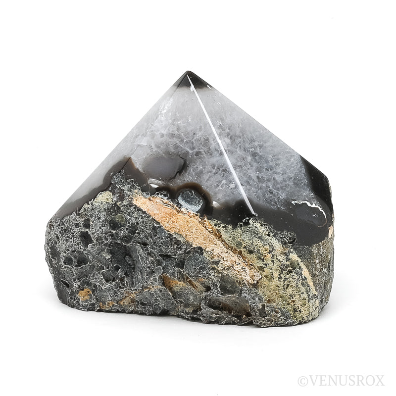 Agate with Quartz Polished/Naturtal Point from Brazil | Venusrox