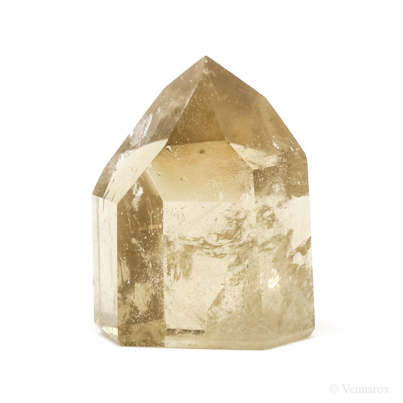 Naturally coloured Citrine Polished Point from Morro Redondo Mine, Coronel Murta, Minas Gerais, Brazil | Venusrox