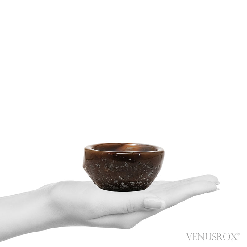 Agate Part Polished/Part Natural Bowl from Brazil | Venusrox