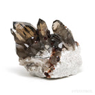 Spessartine Garnet with Smoky Quartz and Orthoclase Natural Cluster from Wushan Spessartine Mine, Tongbei, Yunxiao Co., Zhangzhou Prefecture, Fujian Province, China | Venusrox