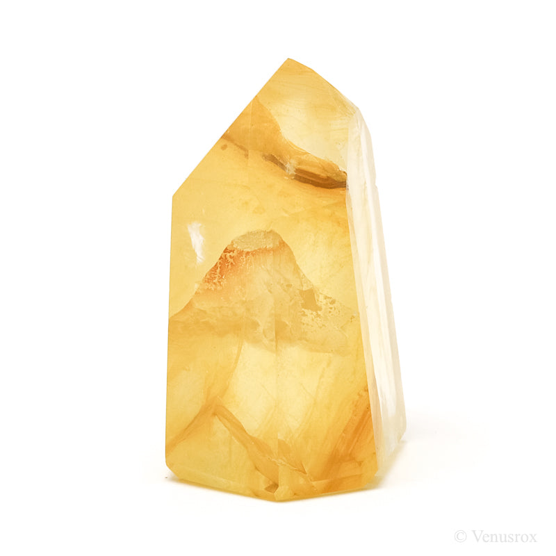 Golden Quartz Polished Point from Brazil | Venusrox
