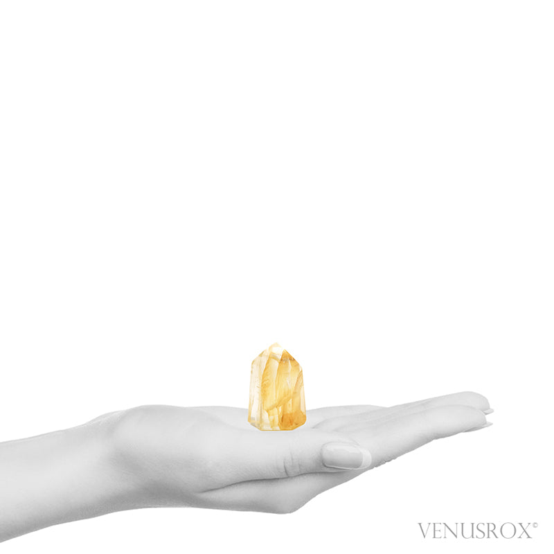 Golden Quartz Polished Point from Brazil | Venusrox
