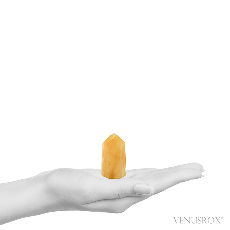 Golden Quartz Polished Point from Brazil | Venusrox