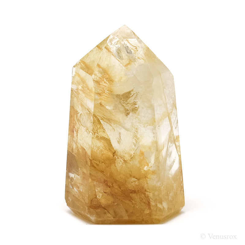 Golden Quartz Polished Point from Brazil | Venusrox