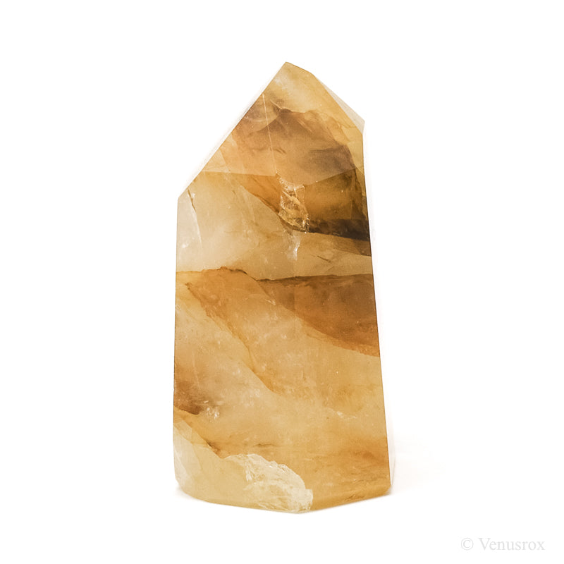 Golden Quartz Polished Point from Brazil | Venusrox