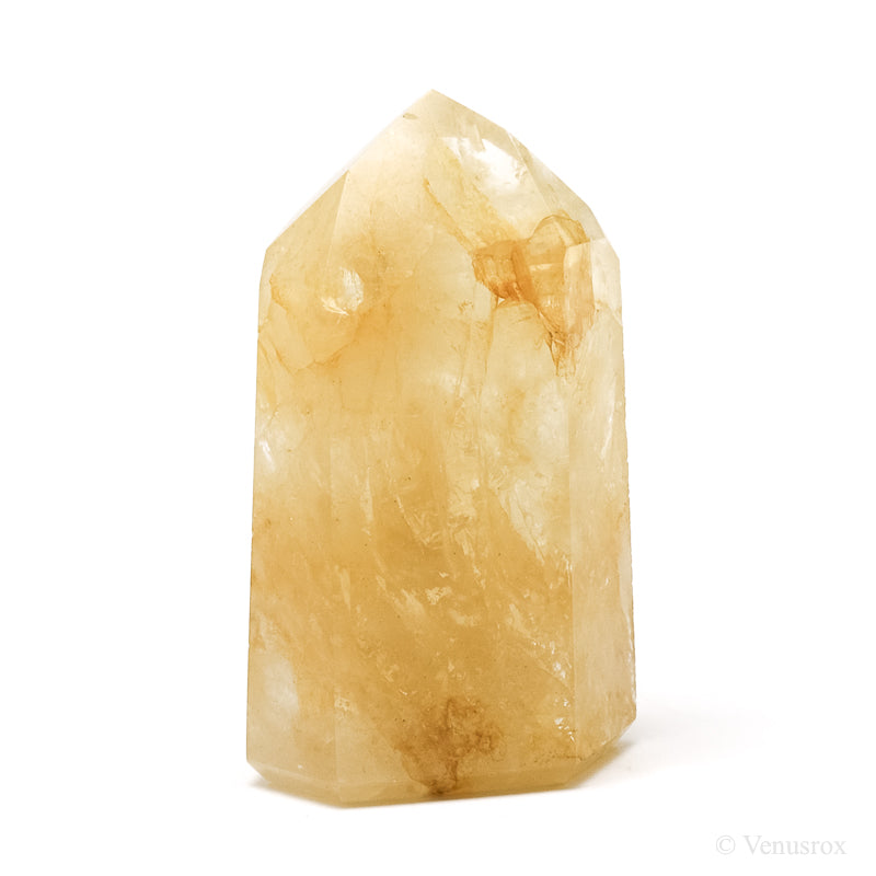Golden Quartz Polished Point from Brazil | Venusrox