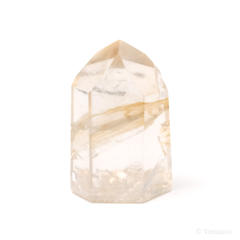 Golden Quartz Polished Point from Brazil | Venusrox