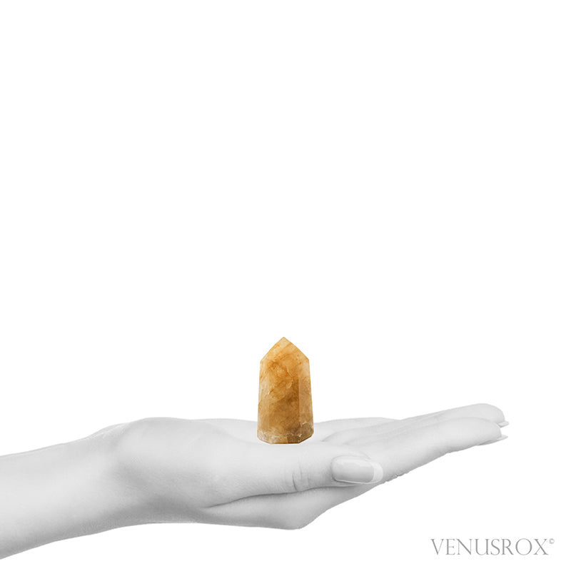 Golden Quartz Polished Point from Brazil | Venusrox