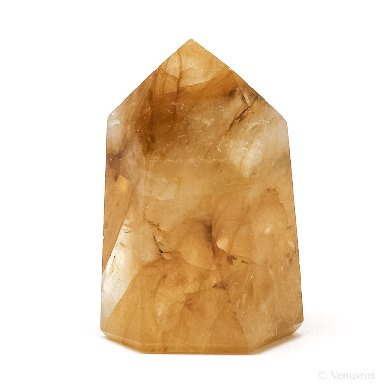 Golden Quartz Polished Point from Brazil | Venusrox