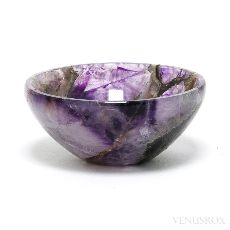 Chevron Amethyst Polished Bowl from India | Venusrox