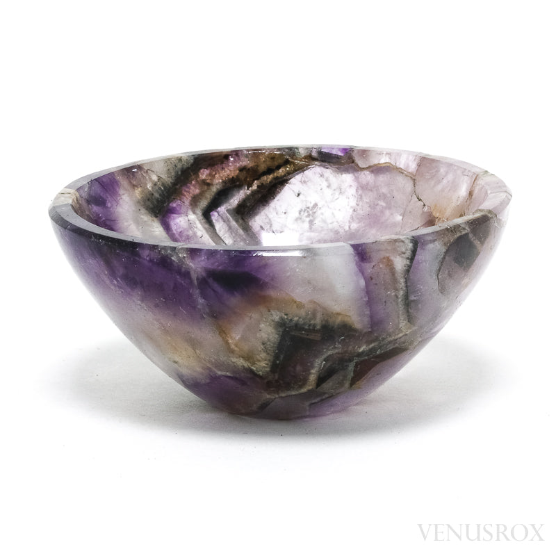 Chevron Amethyst Polished Bowl from India | Venusrox