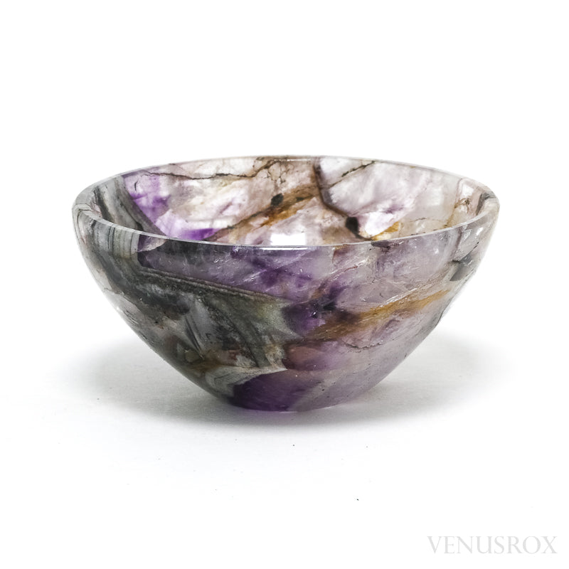 Chevron Amethyst Polished Bowl from India | Venusrox