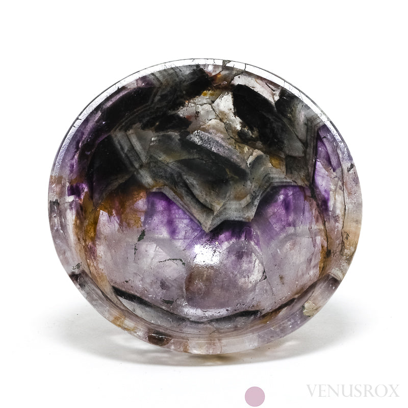 Chevron Amethyst Polished Bowl from India | Venusrox
