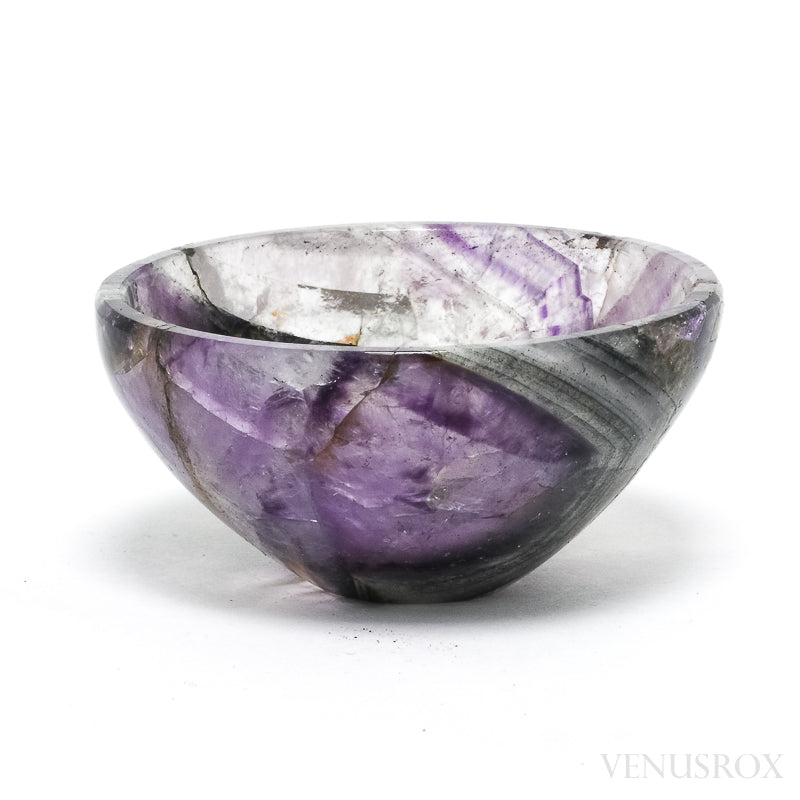 Chevron Amethyst Polished Bowl from India | Venusrox