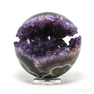 Amethyst with Agate Geode Sphere from Brazil | Venusrox