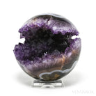 Amethyst with Agate Geode Sphere from Brazil | Venusrox