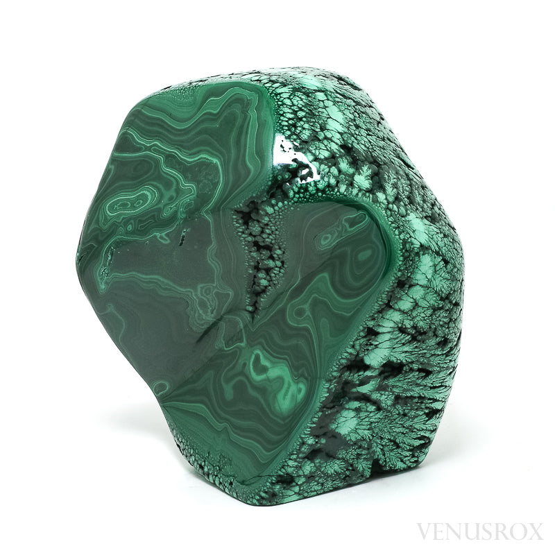 An exquisite Malachite Polished Freeform from the Democratic Republic of Congo | Venusrox, the UK's Premier Crystal Showroom