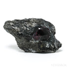 Almandine Garnet with Biotite Part Polished/Part Natural Crystal from Schenkenzell, Rottweil, Freiburg Region, Baden-Württemberg, Germany | Venusrox