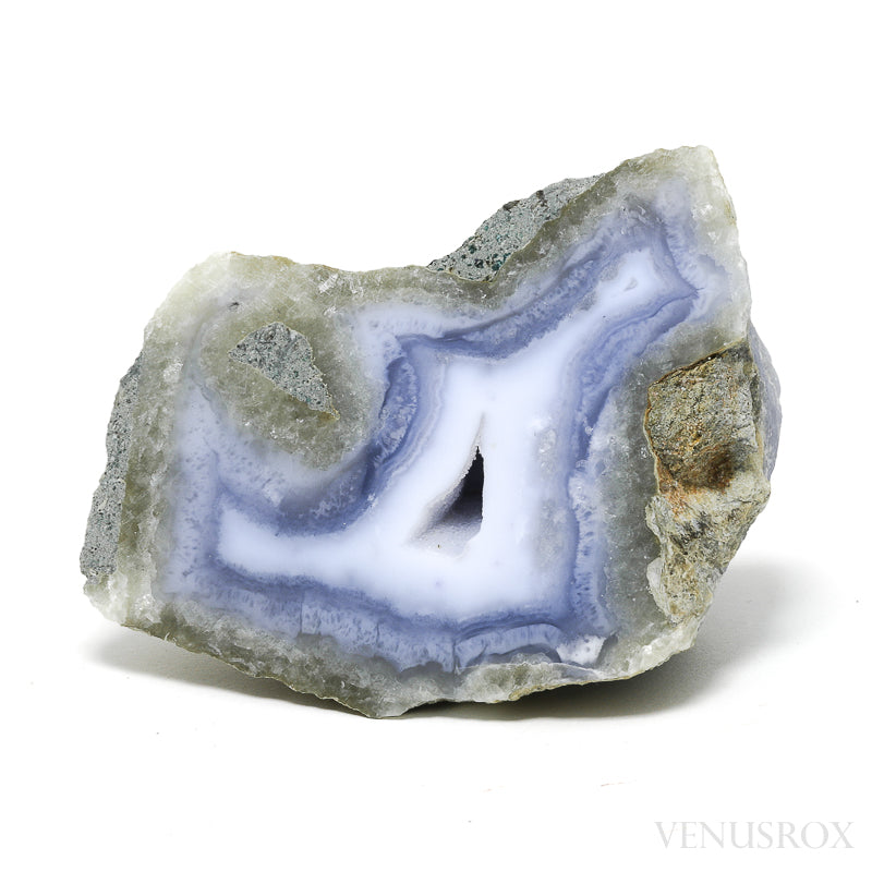 Blue Lace Agate on Matrix Polished/Natural Crystal from Malawi | Venusrox