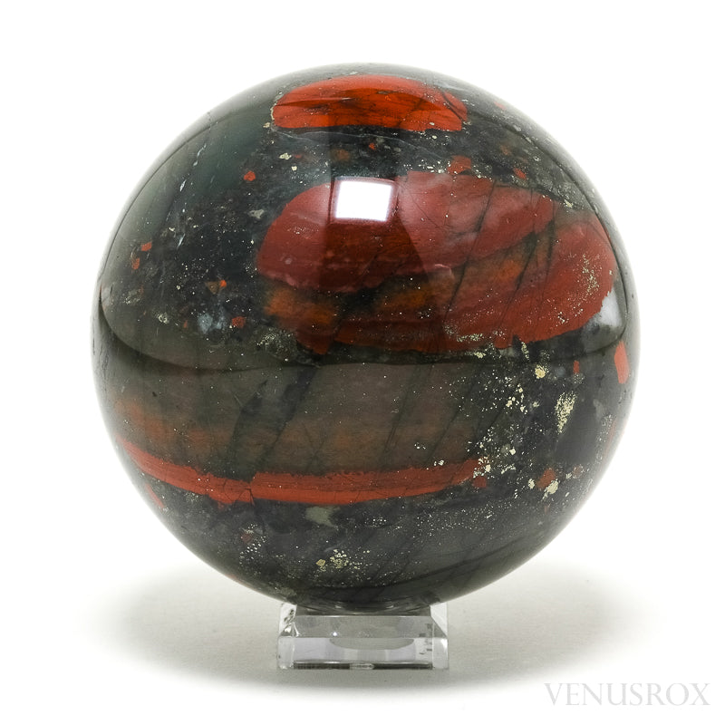 Seftonite (African Bloodstone) Polished Sphere from South Africa | Venusrox