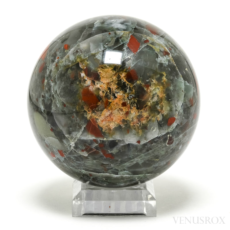 Seftonite (African Bloodstone) Polished Sphere from South Africa | Venusrox