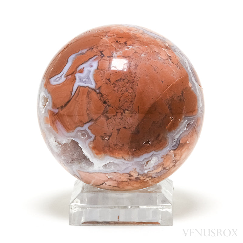 Agate with Quartz Geode Sphere from Brazil | Venusrox