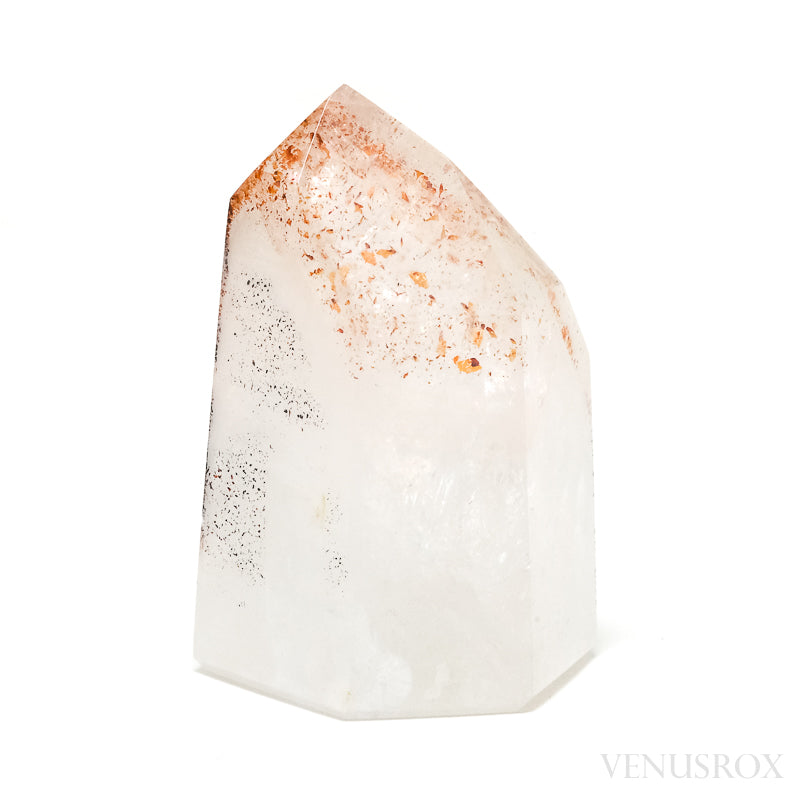 Hematite Phantom in Quartz (Clear) Polished Point from Madagascar | Venusrox