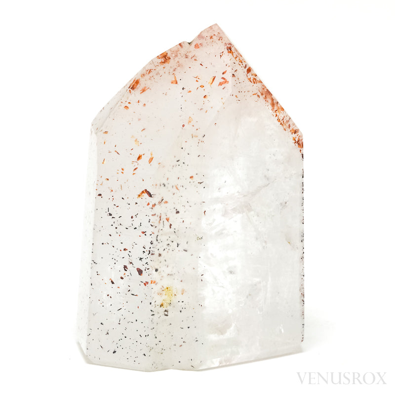 Hematite Phantom in Quartz (Clear) Polished/Natural Point from Madagascar | Venusrox